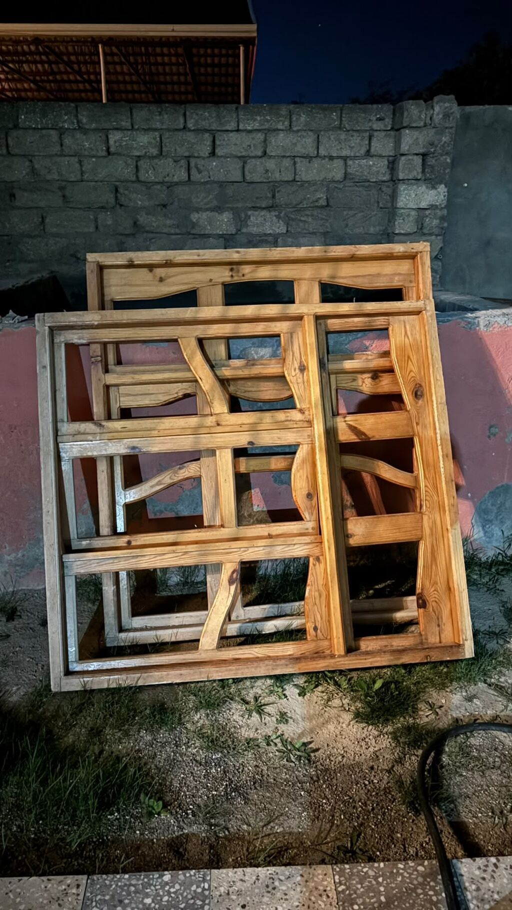 Taxta iç qapı dəsti - Material: tam ağac (şam tipli), təbii — Pəncərələr, qapılar, balkonlar, Bakı (3)