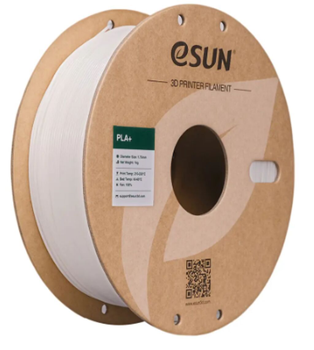 Esun PLA Plus 1.75 mm Filament – Ağ, 1 kq PLA+ materialı asan çap — İstehlak malları və aksesuarlar, Bakı