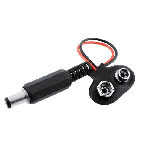 9V Batareya Barrel Dönüşdürücü Kabel – Arduino ilə uyğun 9V batareya — Bakı