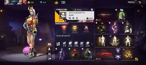 Məhsul: Free Fire oyun hesabı (Yacho profili) 2 evo var fulun fulu — Bakı