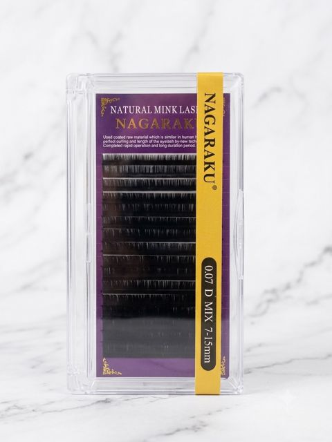 Süni kirpiklər Nagaraku, Qara, 0.07 mm — Bakı