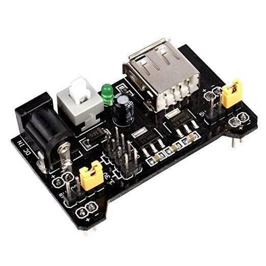 3.3V/5V Breadboard Güc Kartı Breadboardlar ilə tam uyğun olan bu — Qida bloklari, Bakı (2)