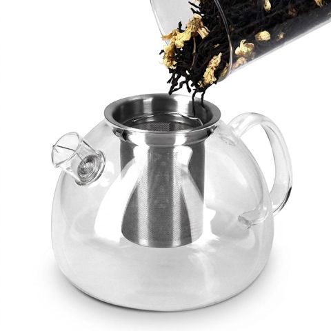 Dəmləmə çaydanı 1500 ml Şüşə Şəffaf — Bakı