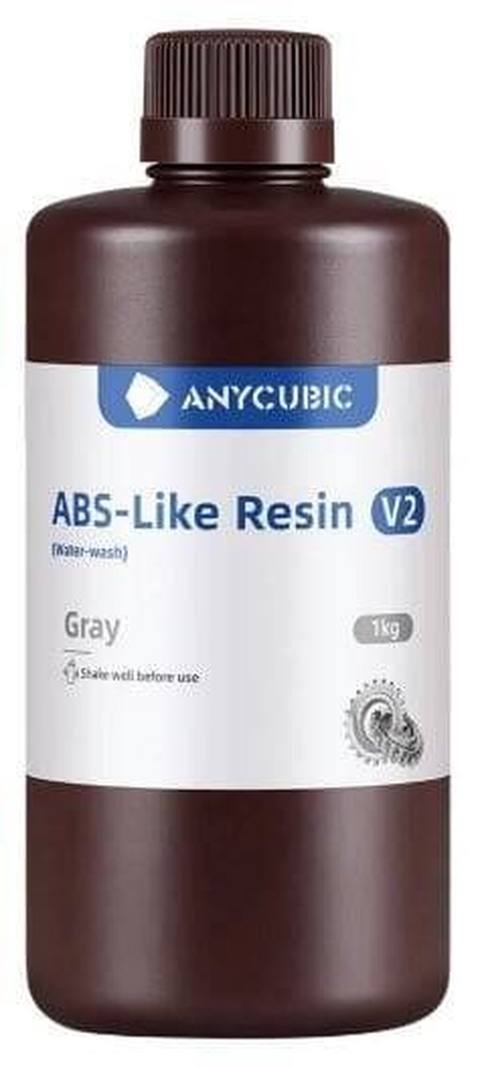 Anycubic ABS-Like Water-Wash Reçine V2, Boz — 1 kq UV həssaslığa — Robotzade Azərbaycan — Lak-boʻyoq materiallari