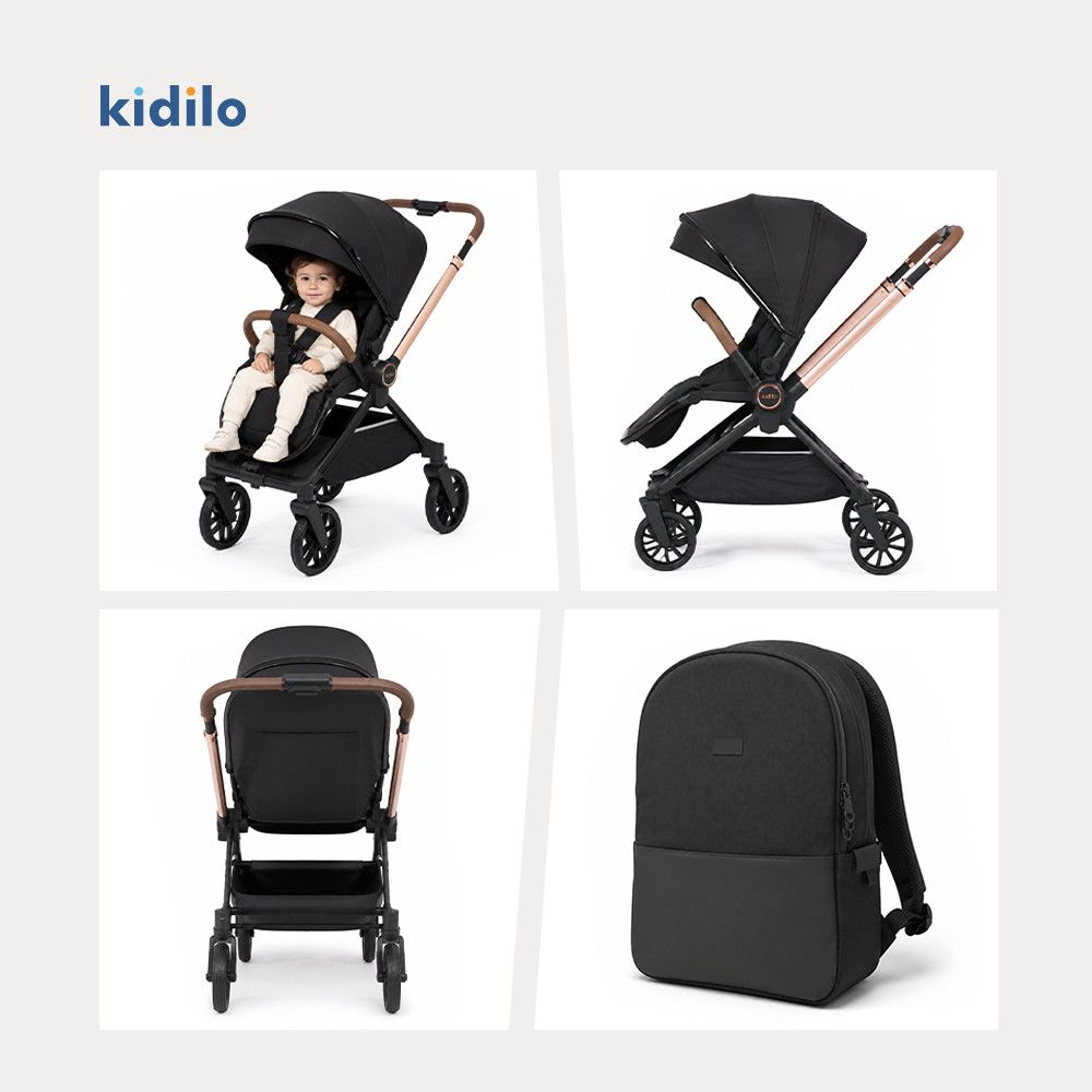 Uşaq arabası Kidilo D900, 0-3 yaş, qara — Mallar, Bakı (2)
