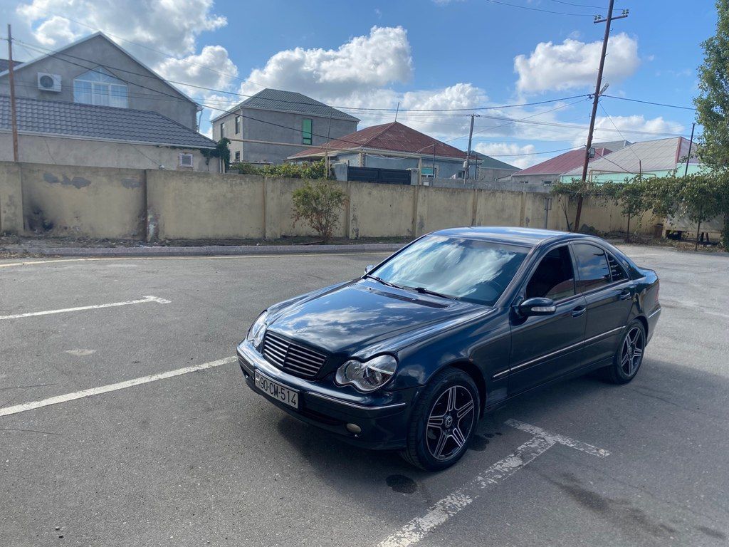 Mercedes C 200, 2.0 L, 2001 il, 247 000 km 90-OM-514 — Avtomobillər, Bakı (6)