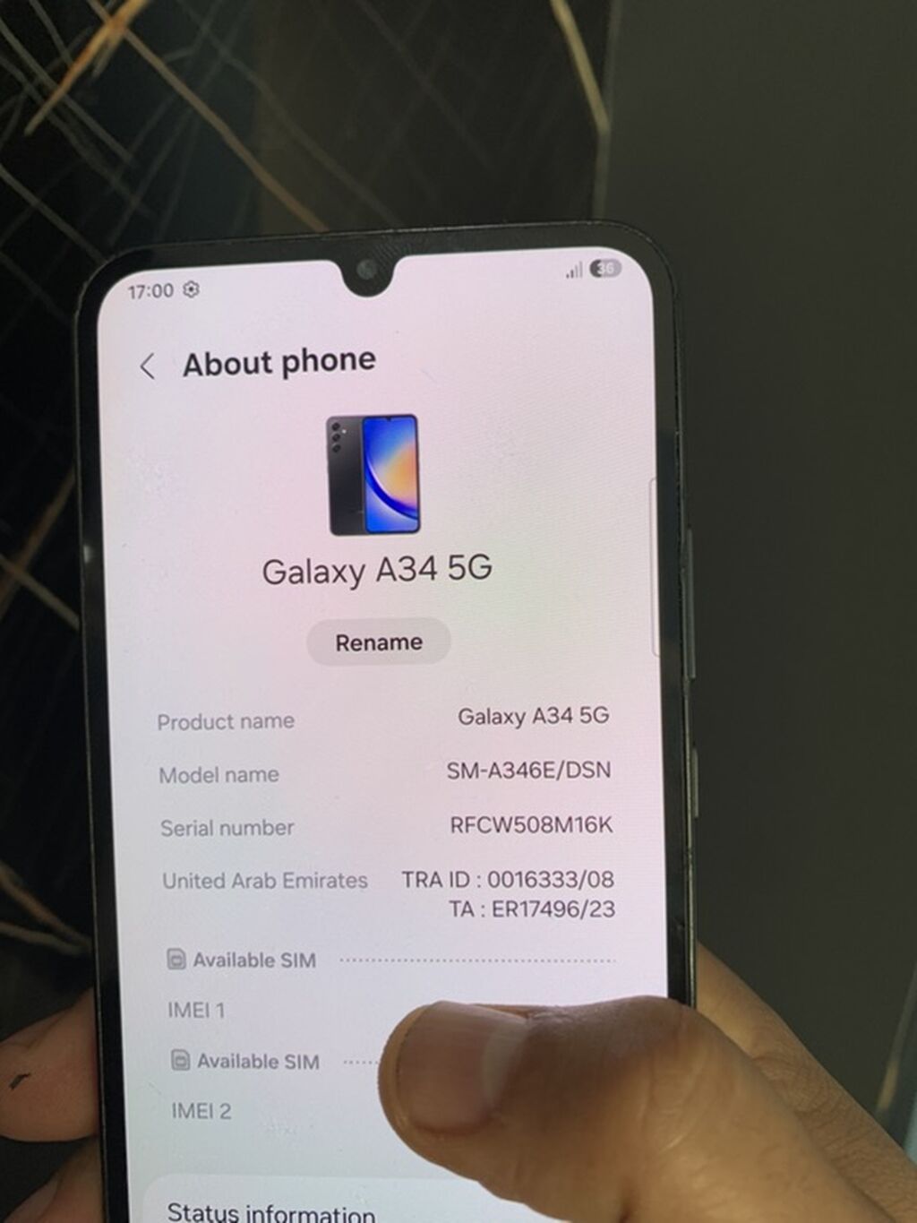 Samsung Galaxy A34 5G, 128 GB, rəng - Qara, İki sim kartlı — Samsung, Bakı (3)