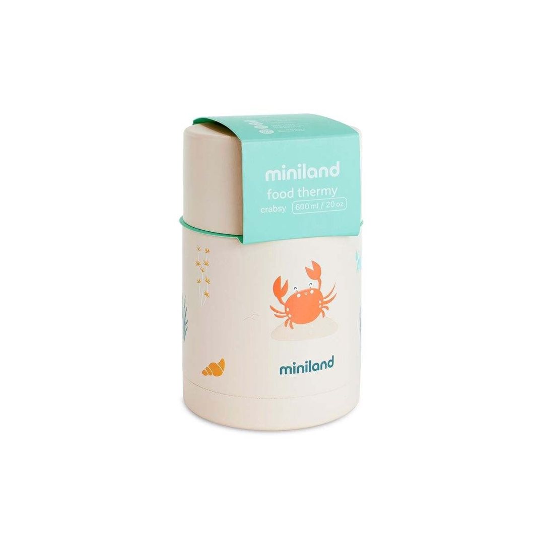 Termos Miniland Crabsy 600 ml, bərk və uşaq qidaları üçün, bej - 89642 — Mallar, Bakı (3)