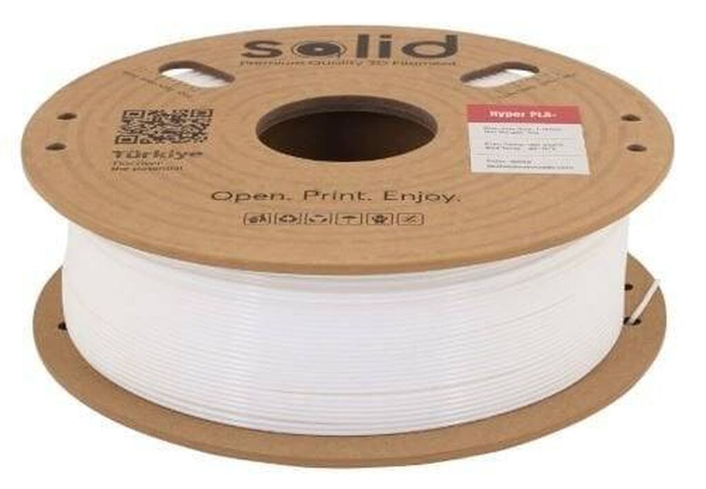 Solid Filament Hyper PLA+ – Ağ, 1 kq (Qiymət: 31) Yüksək sürətli — İstehlak malları və aksesuarlar, Bakı (3)