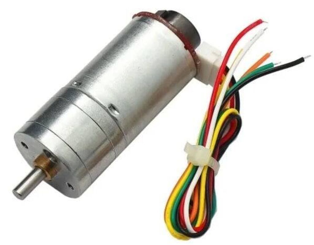 12V 450RPM – Enkoderli 25mm Reduktorlu DC Motor Silindrik fırçalı DC — Transmissiya, Bakı (2)
