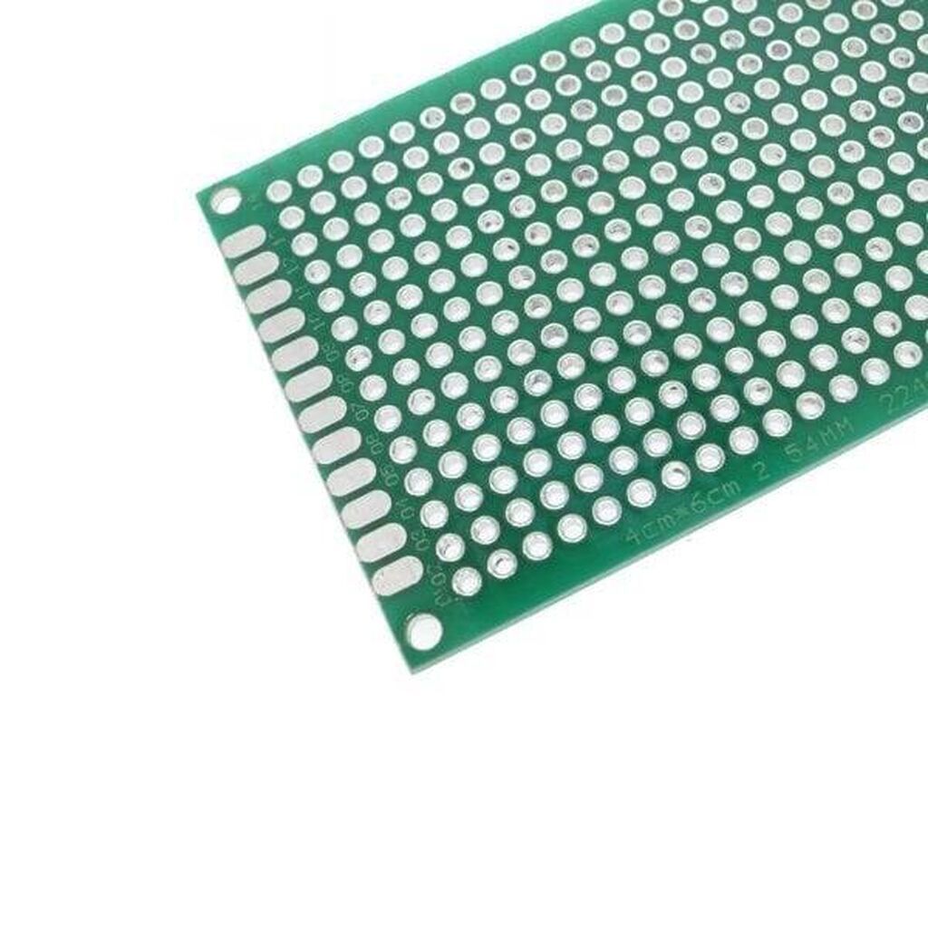 İki Üzlü Deşikli Plata – Pertinax 6x8 sm Dövrə komponentlərini rahat — Smartfon ehtiyat hissələri, Bakı (3)