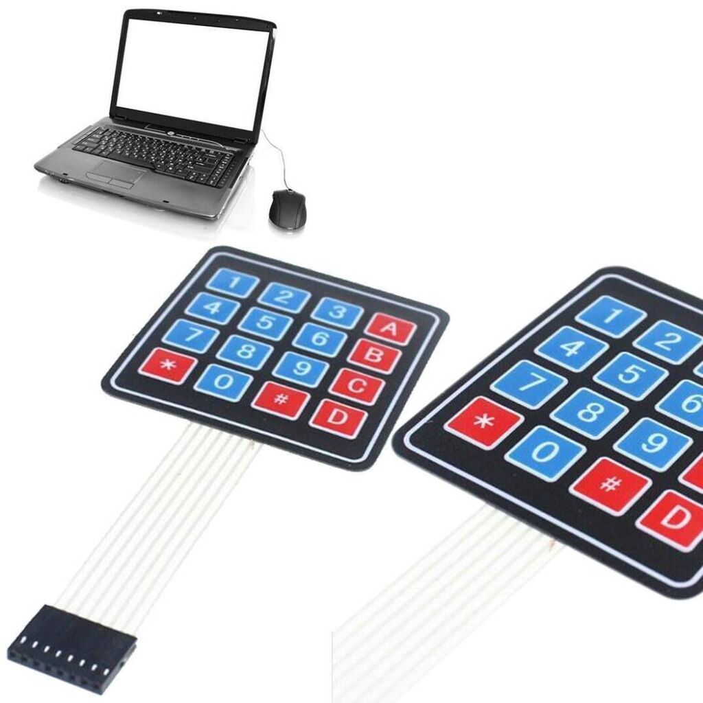 Membran Klaviatura 4x4 Keypad Layihələrdə məlumat girişini sadə və — Klaviaturalar və siçanlar, Bakı (2)