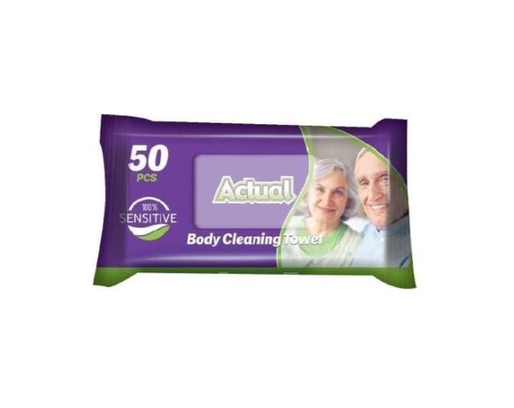 Nəm salfetlər Actual Body Cleaning, 50 əd — Mallar, Bakı