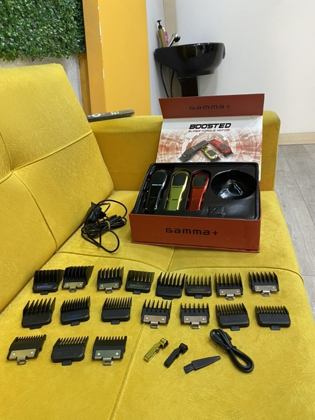Gamma+ Boosted saç kəsim maşını dəsti Peşəkar bərbərlər və bərbərliyə — Saç kəsmə maşınları, Bakı (4)