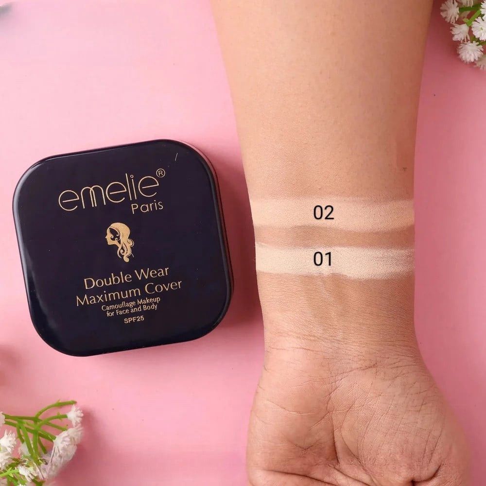 Kompakt kirşan Emelie Paris Double Wear Maximum Cover SPF25 20 q — Mallar, Bakı (3)