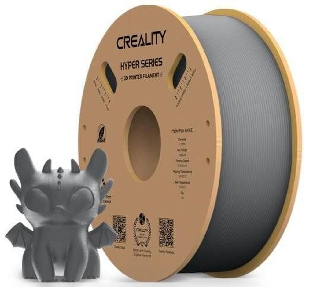 Creality Hyper PLA Filament – Boz, 1 kq Creality-nin Hyper Series PLA — İstehlak malları və aksesuarlar, Bakı (2)
