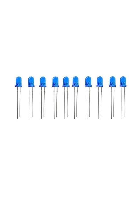 5 mm Mavi LED Paketi – 10 ədəd - Paket məzmunu: 10 ədəd 5 mm mavi LED — Bakı