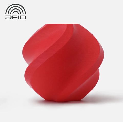 Bambu Lab PLA Matte Filament – Al Qırmızı, 1 kq Bambu PLA Basic ilə — Bakı
