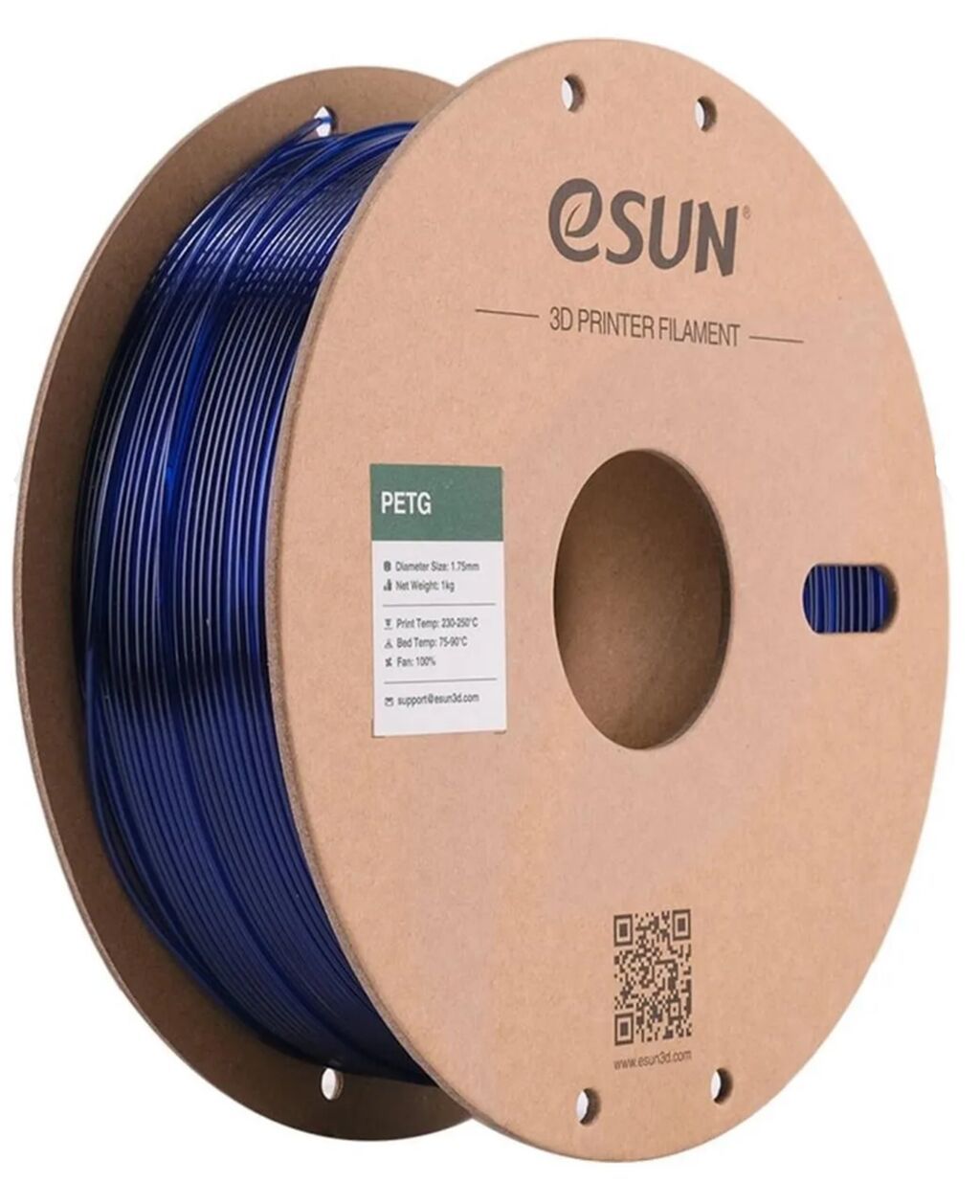 Esun Petg 1.75 mm Filament – Yarımşəffaf Mavi, 1 kq Petg materialı — İstehlak malları və aksesuarlar, Bakı