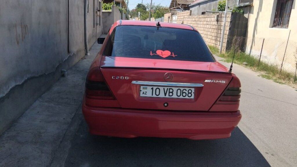 Mercedes C 200, 2.0 L, 1994 il, 422 488 km 10-VB-068 — Avtomobillər, Mingəçevir (6)