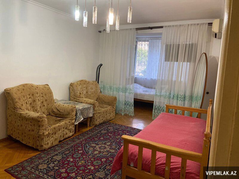 Nəsimi rayonunda 1 otaqlı Köhnə tikili Kirayə verilir, 45 m² — Mənzil, Bakı (9)