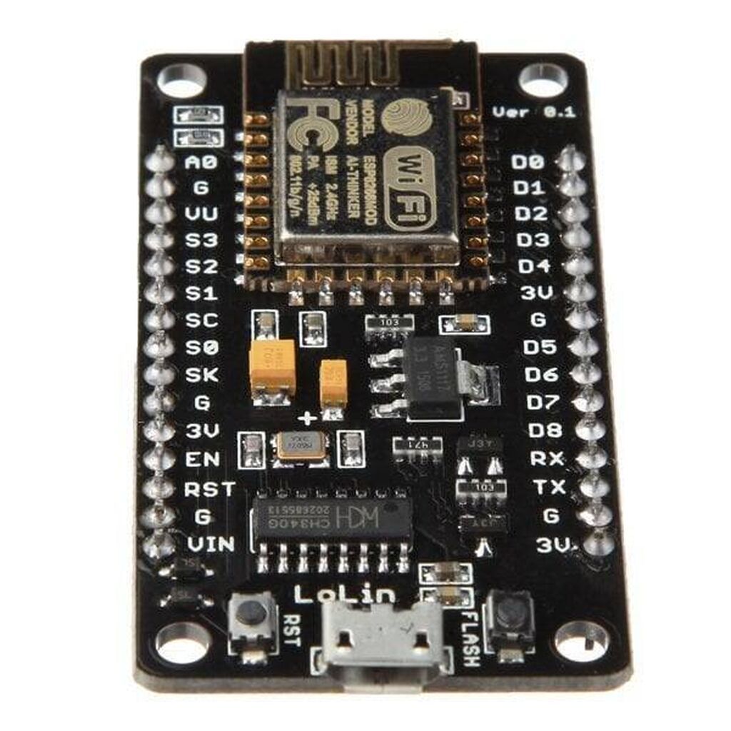 NodeMCU LoLin ESP8266 İnkişaf Kartı (ESP-12E) IoT layihələrini — Şəbəkə və server avadanlığı, Bakı (3)