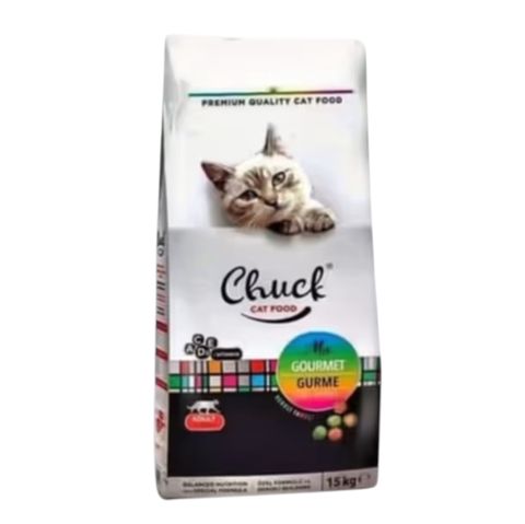Pişiklər üçün quru yem Chuck Gourmet Mix, çəki ilə, 1 kq — Bakı