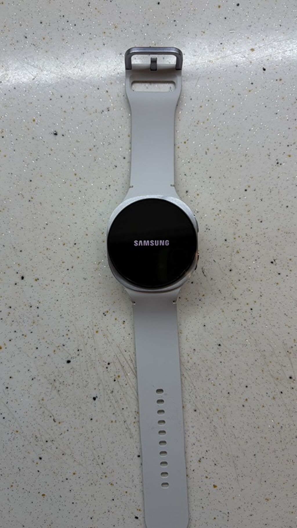 Samsung Galaxy Watch 8 – 44 mm, Silver (Gümüş), White (Ağ) qayış — Ağıllı saatlar, Bakı (3)