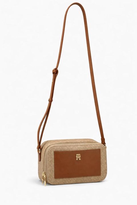 Qadın çantası Tommy Hilfiger, parça, 21x14 sm, qəhvəyi — Bakı