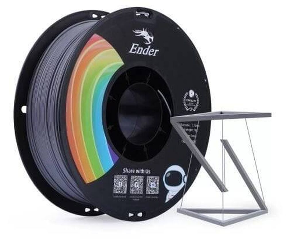 Creality Ender PLA Filament – Boz, 1 kq – Creality firmasının — İstehlak malları və aksesuarlar, Bakı