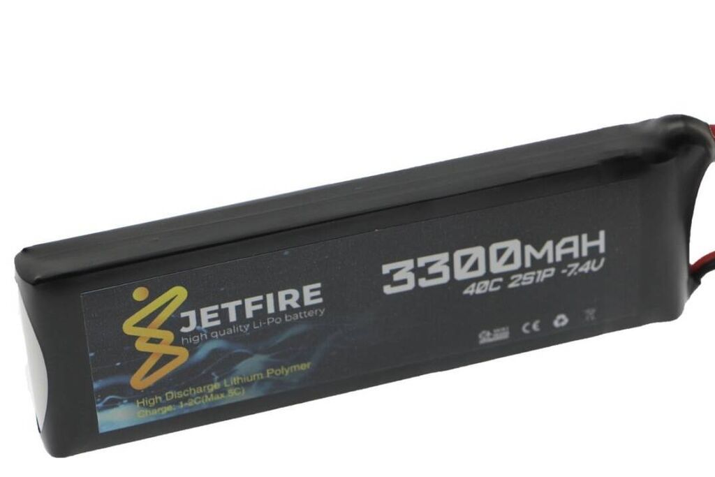 JetFire 7.4V 3300mAh 40C Li‑Po 2S batareya Yüksək keyfiyyətli A sinif — Akkumulyatorlar, Bakı (3)