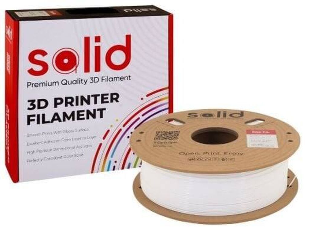 Solid Filament Hyper PLA+ – Ağ, 1 kq (Qiymət: 31) Yüksək sürətli — İstehlak malları və aksesuarlar, Bakı (4)