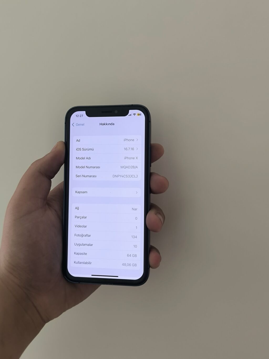IPhone X, 64 GB, Black Titanium, Zəmanət, Simsiz şarj, Face ID — Apple iPhone, Bakı (6)