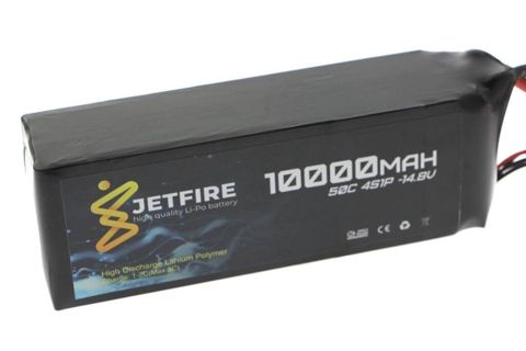 JetFire 14.8V 10000mAh 50C Li-Po 4S Batareya Peşəkar yüksək cərəyanlı — Bakı