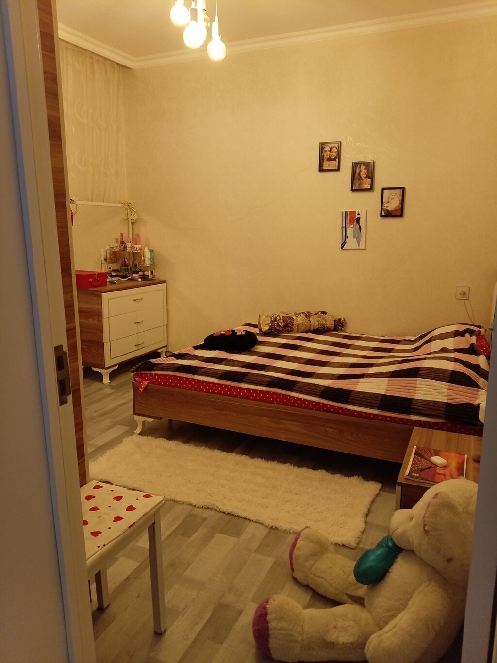 Spalni taxt iki neferlik iki dene tumba termo ve skaf — Yataq otağı mobilya dəstləri, Masazır (4)