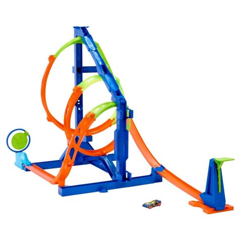 Oyun dəsti Hot Wheels Action Corkscrew Twist HMX41 Nəhəng dövrə. Dəli toqquşmalar, 6+ yaş — Bakı
