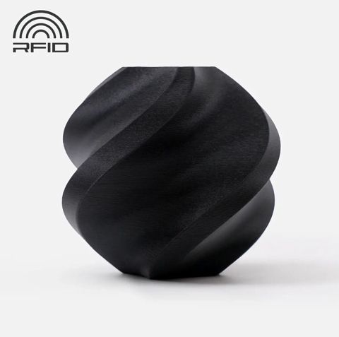Bambu Lab PLA Matte Filament – Kömür Qarası, 1 kq Bambu PLA Basic ilə — Bakı