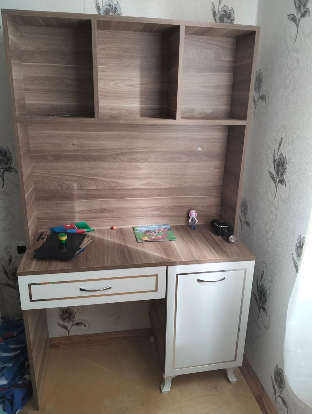 Gənc yataq dəsti 450 Azn. 3 çarpayı, yazı masası və dolab aiddir — Uşaq mebeli dəstləri, Digah (3)