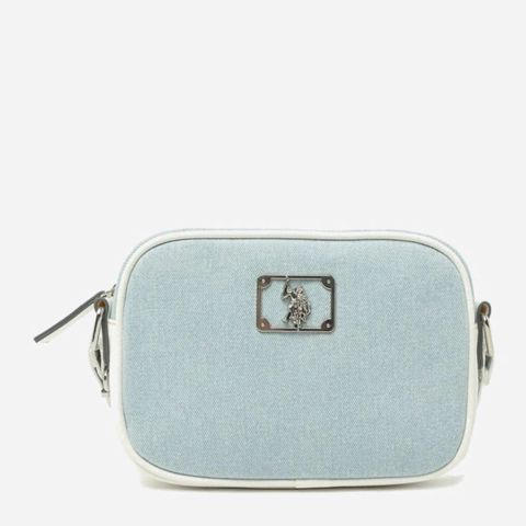 Kross-bodi çanta U.S. Polo Assn., mavi, tekstil, 21x15 sm — Bakı