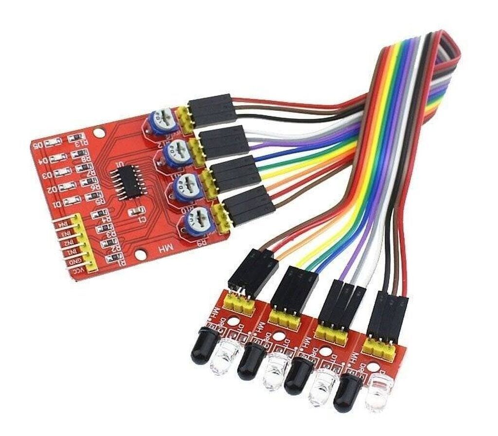 4’lü Xətt İzləyən Sensor Dəsti – 4 Way Tracking Module Xülasə: - 4 — Avtomobil elektrikası, Bakı (3)