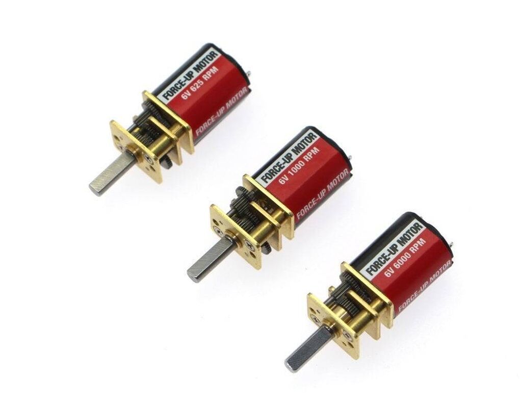 Force-Up 6V 1000 RPM Karbon Fırçalı DC Motor — Mini Sumo robot — Transmissiya, Bakı (3)
