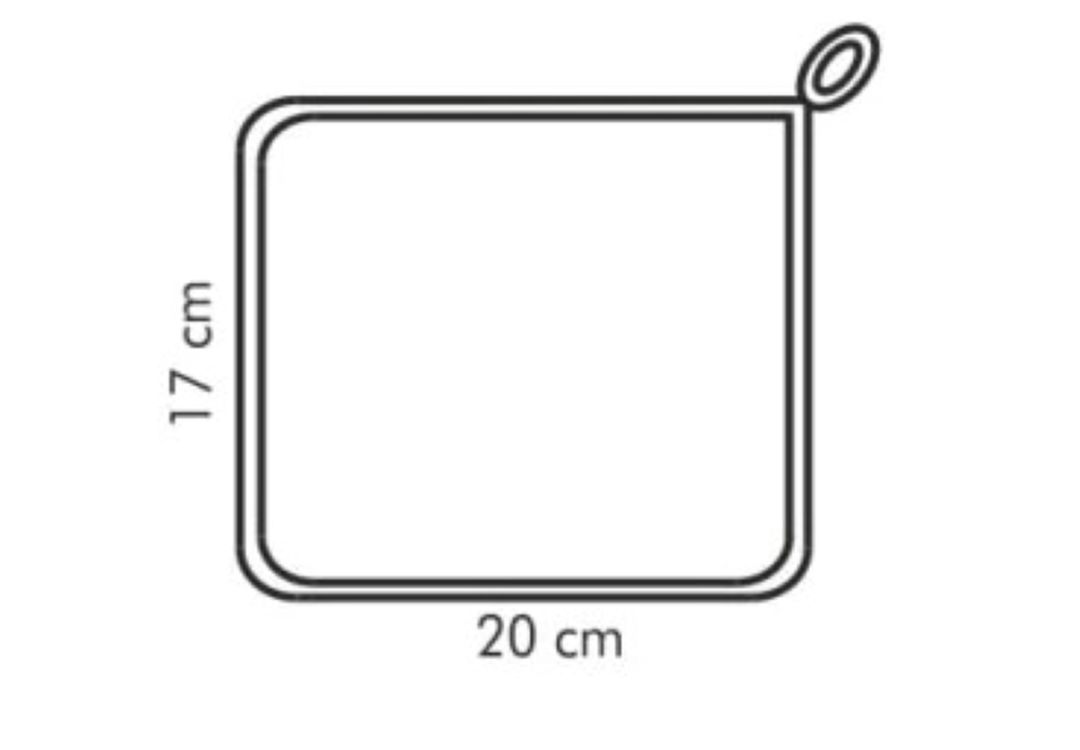 Tutacaq Tescoma Delicia, pambıq, bənövşəyi, 20x17 sm — Mallar, Bakı (2)
