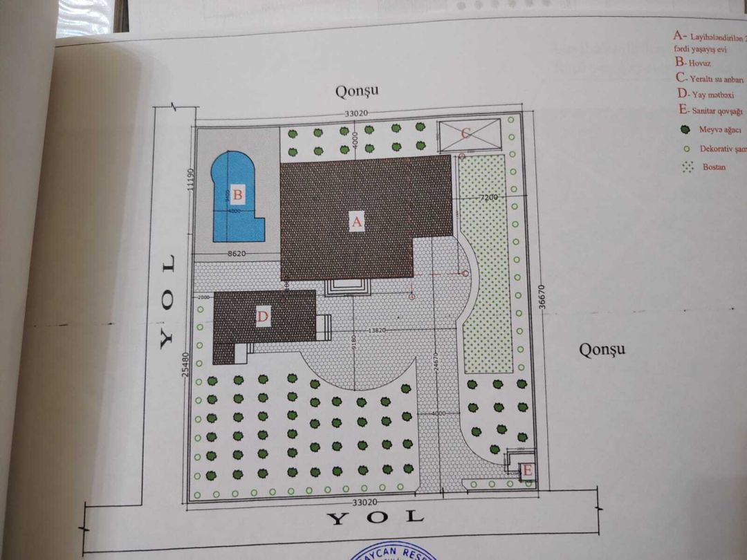 Satılır 7 otaqlı həyət evi/bağ evi 550 m² — Ev, villa, Bakı (9)