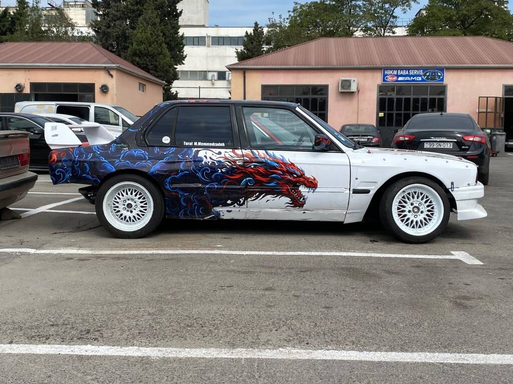 BMW 325, 2.5 L, 1988 il, 100 000 km 77-NN-128 — Avtomobillər, Bakı (2)
