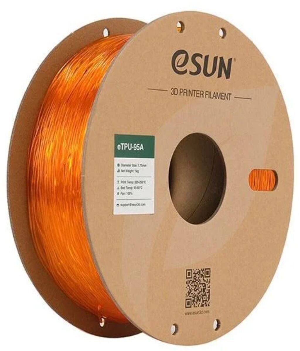 Esun eTPU-95A 1.75 mm Filament – Yarımşəffaf Narıncı, 1 kq TPU — İstehlak malları və aksesuarlar, Bakı