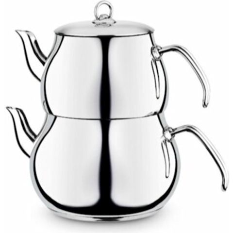 Çaydan dəsti Baron, metal, 1.4/2.6 l, gümüşü — Bakı