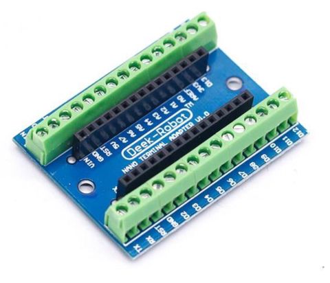 Arduino Nano Klemens Shield (Screw Shield) Arduino Nano lövhəsi ilə — Bakı