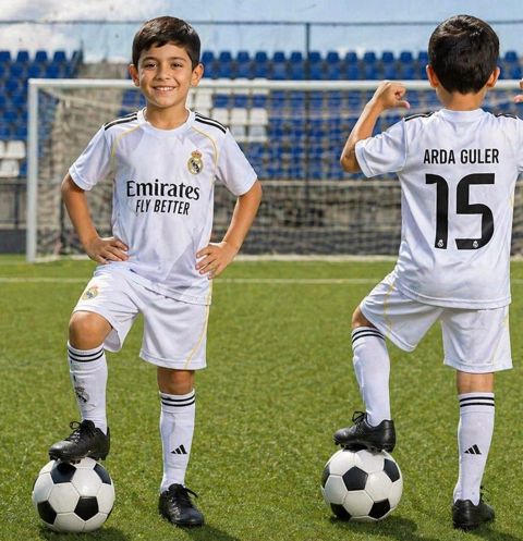 Oğlanlar üçün futbol dəsti eu006 VC_2414932 neylon, 6 yaş, ağ — Bakı