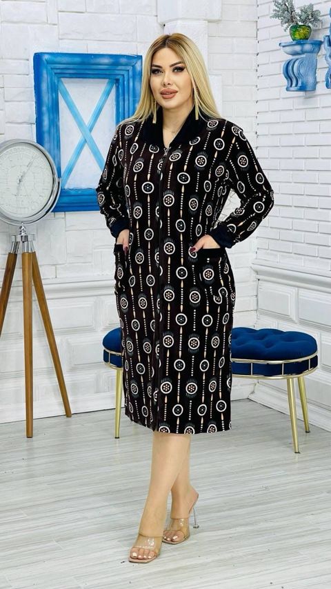 Ev xələti, qara, velür, ölçü 6XL — Bakı