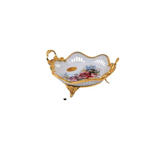 Meyvə qabı Hesam Limoges 151_RB, keramika, ağ, 23x19x9 sm — Bakı